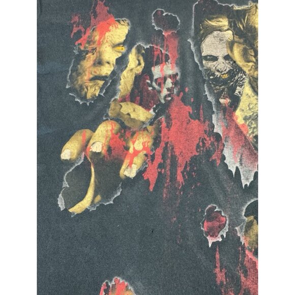 Rare Vintage Y2K Walking Dead AMC Zombie Horror TV Show Series Art Promo Tee - Picture 11 of 16